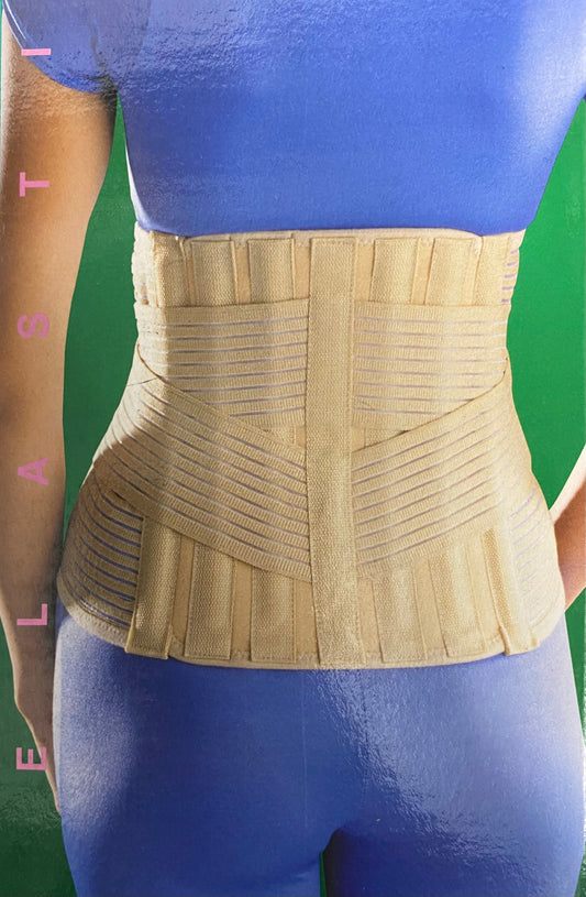 SACRO LUMBAR SUPPORT WITH SIX PLIABLE SPLINTS