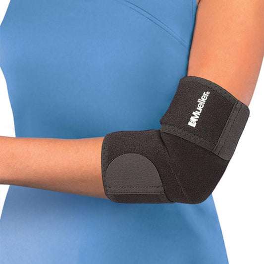 MUELLER ELBOW SUPPORT BLACK NEOPRENE OSFM
